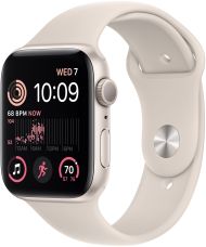 Apple Watch SE 2, 40 мм, корпус из алюминия цвета «сияющая звезда», спортивный ремешок цвета «сияющая звезда», GPS